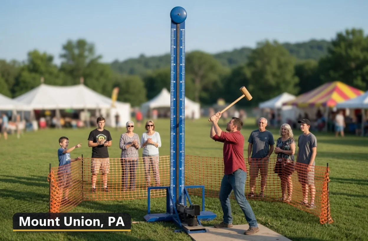 High striker carnival game rental in Mount Union, Pennsylvania for field days, parties and events