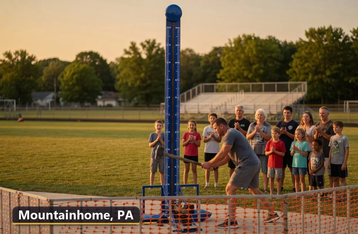 High striker carnival game rental in Mountainhome, Pennsylvania for field days, parties and events