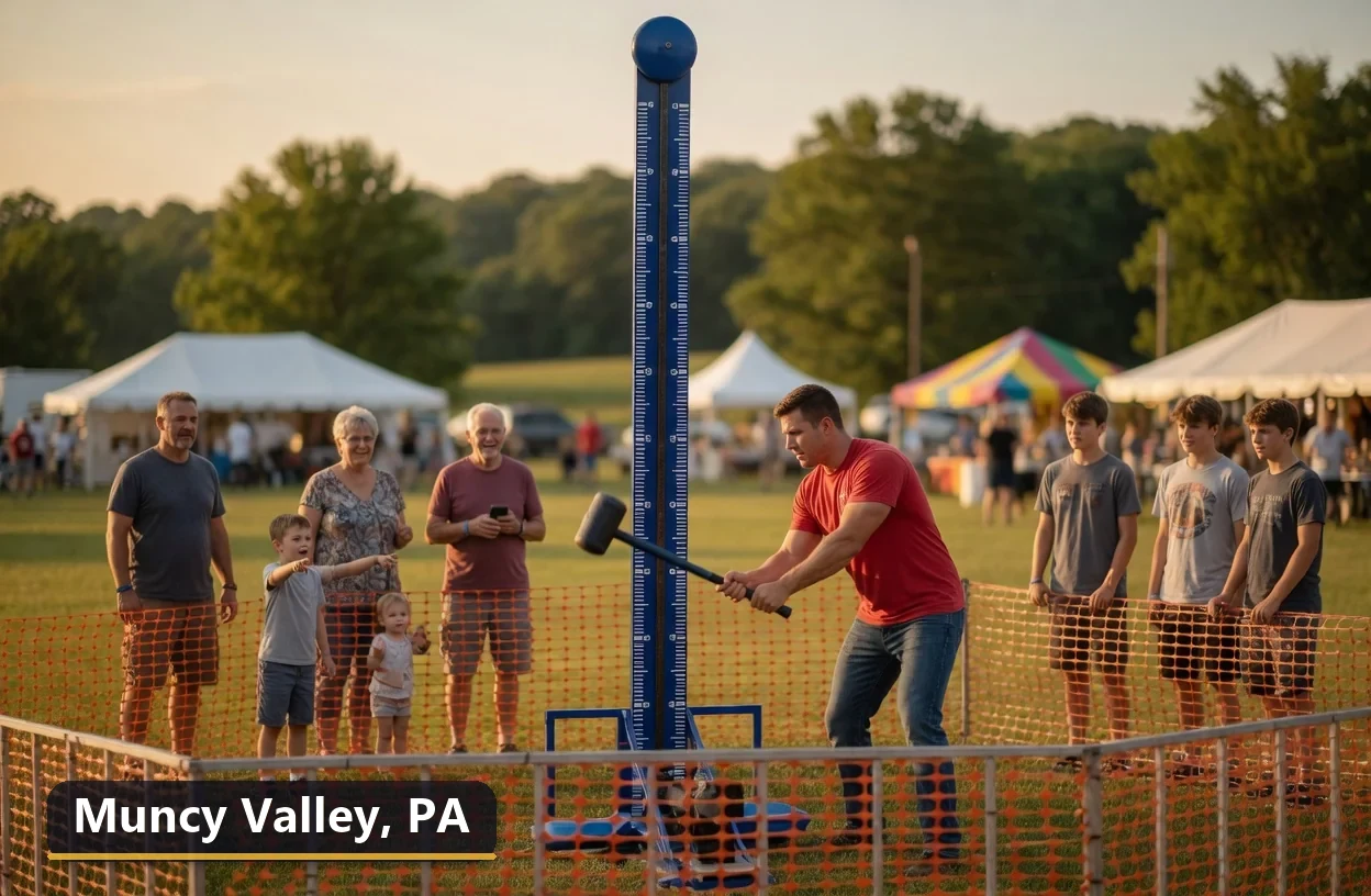 High striker carnival game rental in Muncy Valley, Pennsylvania for field days, parties and events