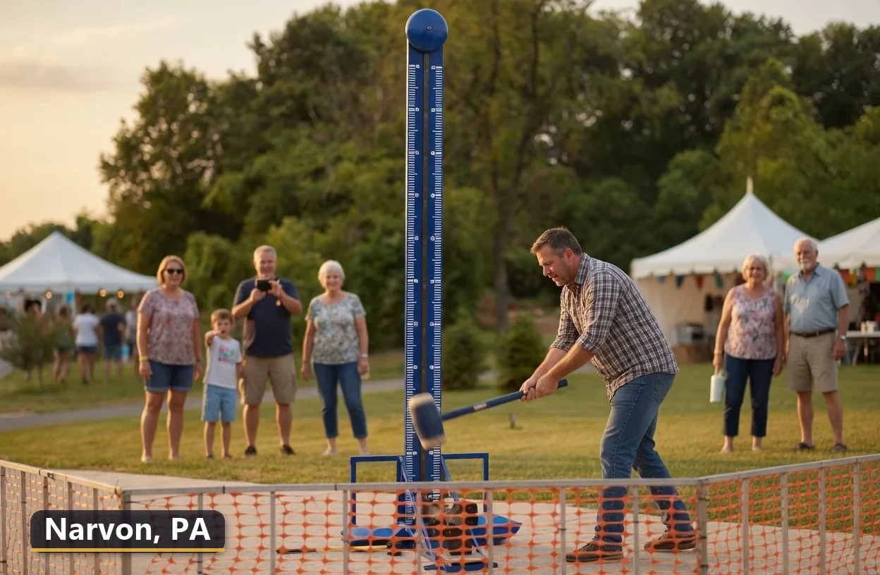 High striker carnival game rental in Narvon, Pennsylvania for field days, parties and events