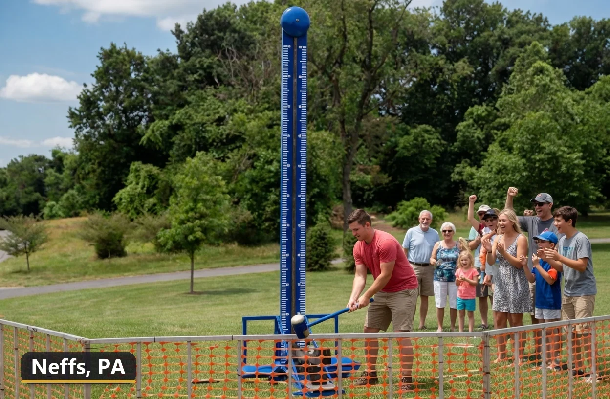 High striker carnival game rental in Neffs, Pennsylvania for field days, parties and events