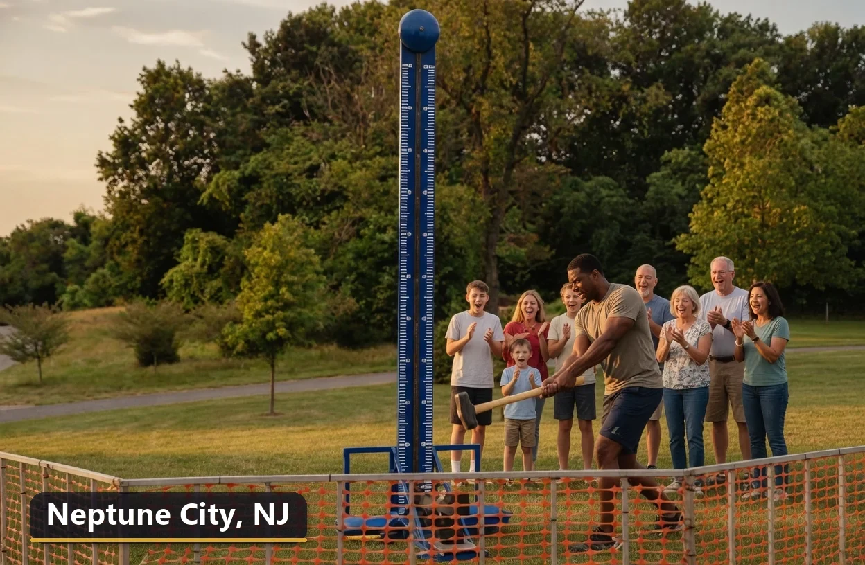 High striker carnival game rental in Neptune City, New Jersey for field days, parties and events