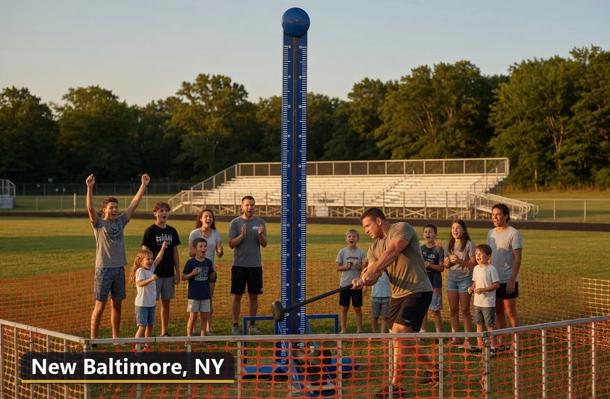 High striker carnival game rental in New Baltimore, New York for field days, parties and events