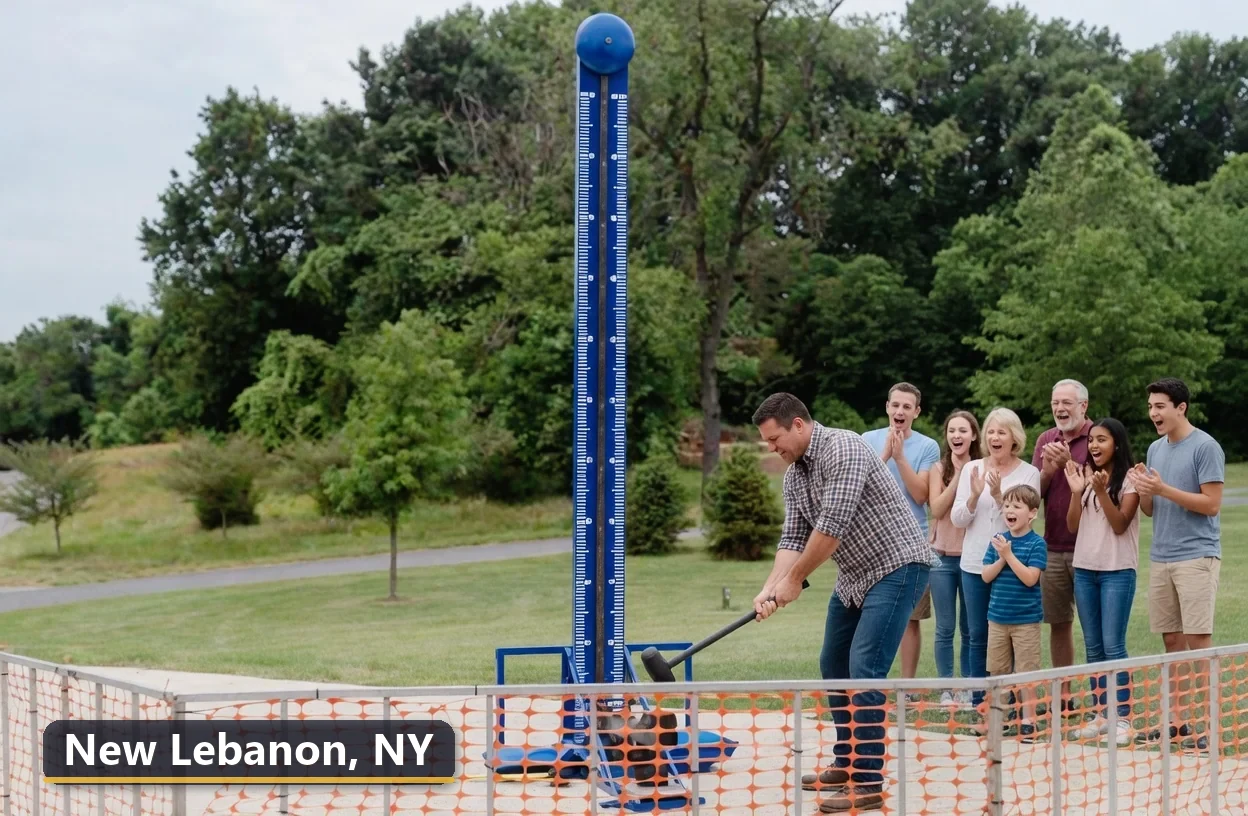 High striker carnival game rental in New Lebanon, New York for field days, parties and events