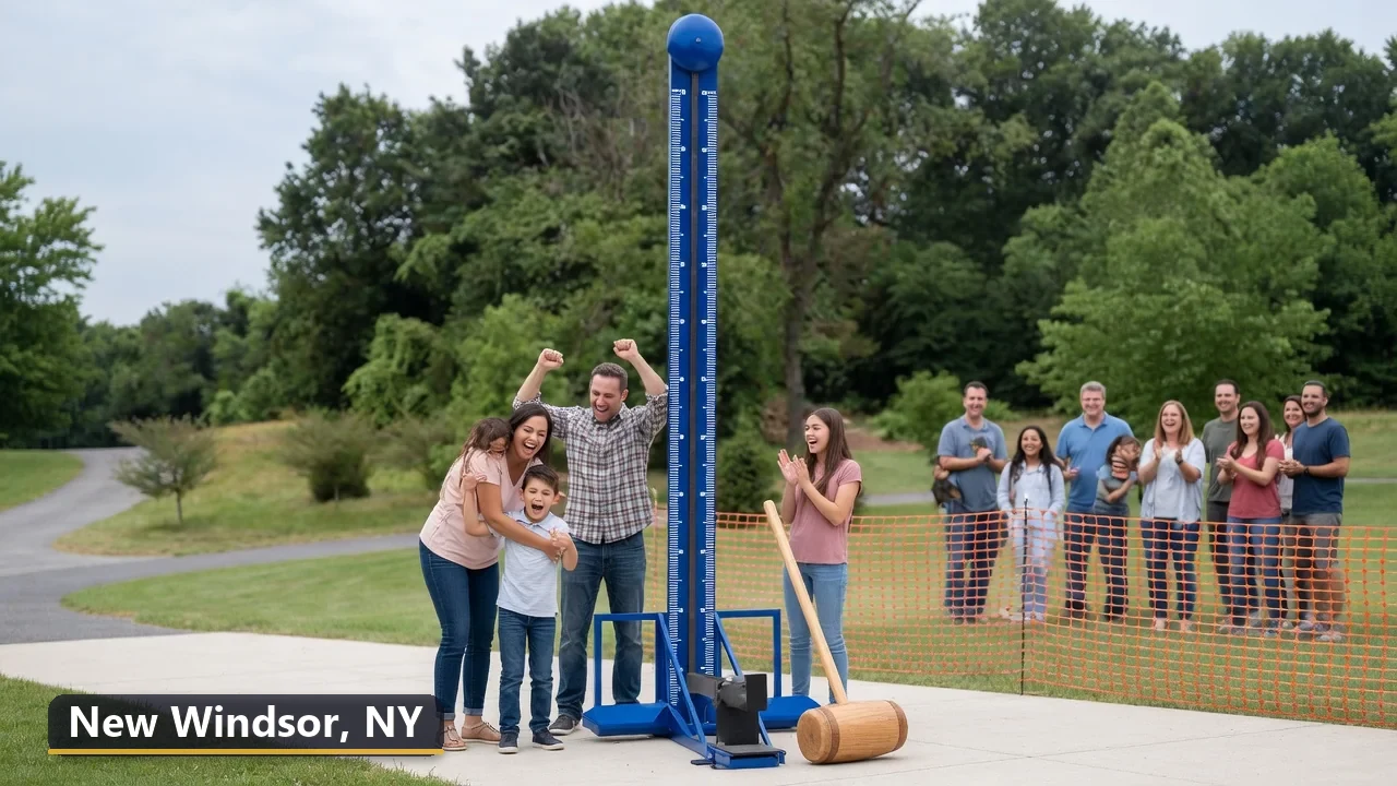 High striker carnival game rental in New Windsor, New York for field days, parties and events