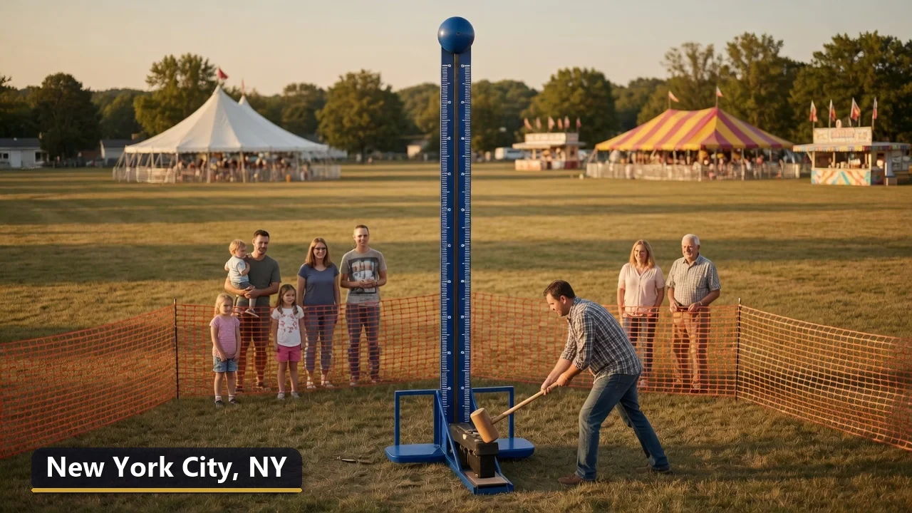 High striker carnival game rental in New York City, New York for field days, parties and events