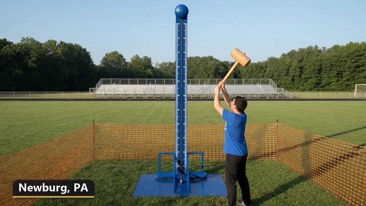 High striker carnival game rental in Newburg, Pennsylvania for field days, parties and events