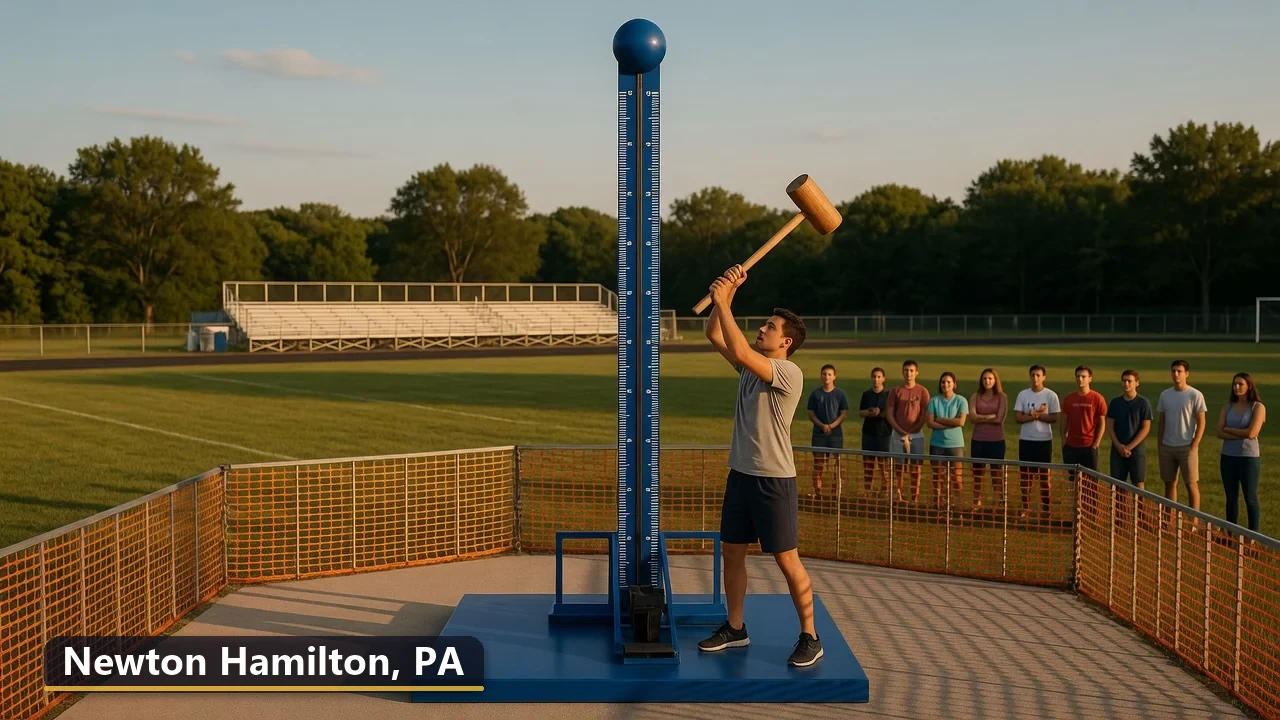 High striker carnival game rental in Newton Hamilton, Pennsylvania for field days, parties and events