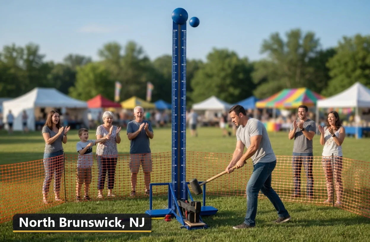 High striker carnival game rental in North Brunswick, New Jersey for field days, parties and events