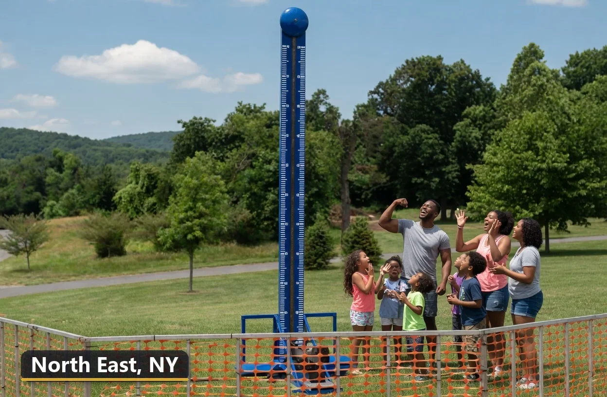 High striker carnival game rental in North East, New York for field days, parties and events