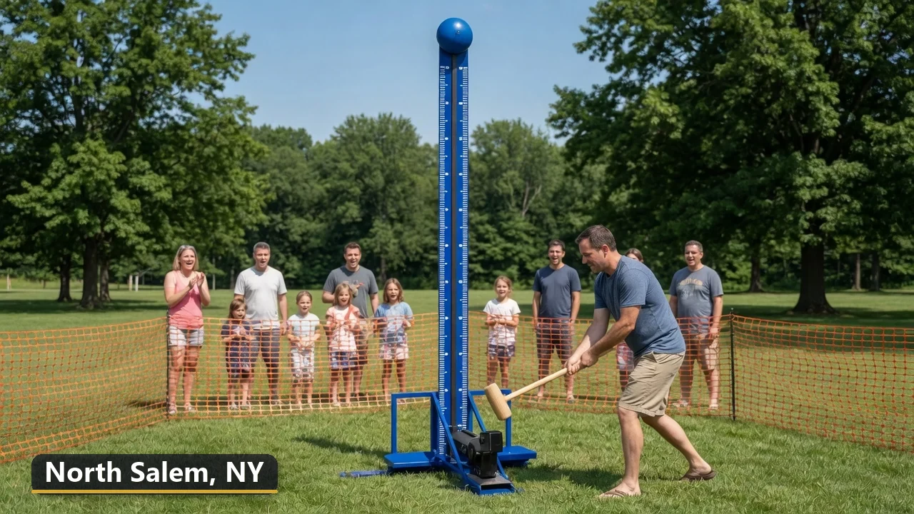 High striker carnival game rental in North Salem, New York for field days, parties and events