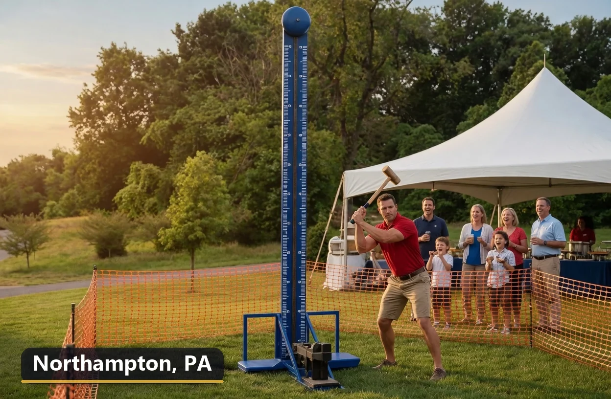 High striker carnival game rental in Northampton, Pennsylvania for field days, parties and events