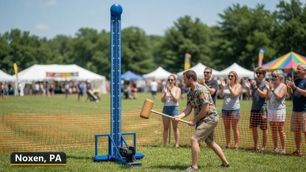 High striker carnival game rental in Noxen, Pennsylvania for field days, parties and events