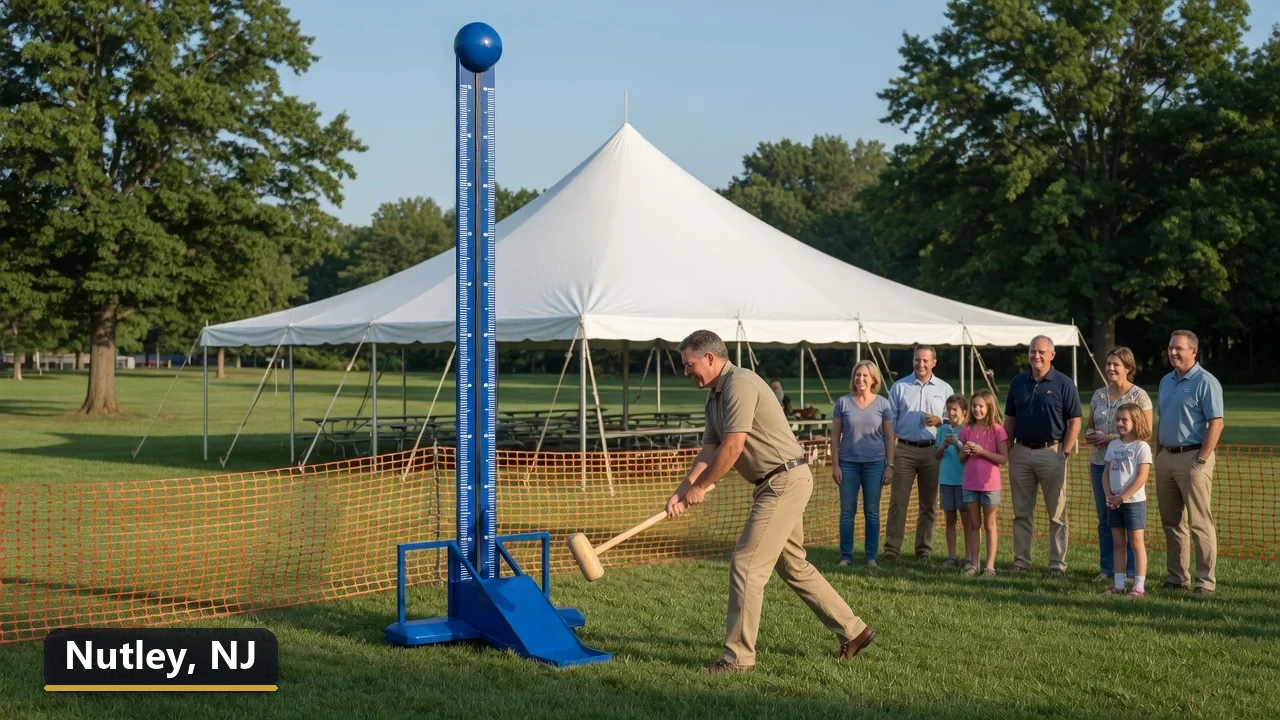 High striker carnival game rental in Nutley, New Jersey for field days, parties and events