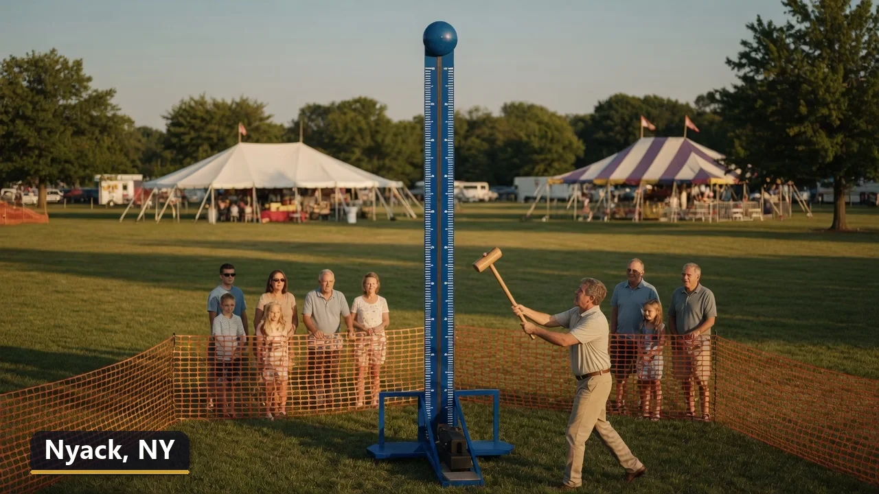 High striker carnival game rental in Nyack, New York for field days, parties and events