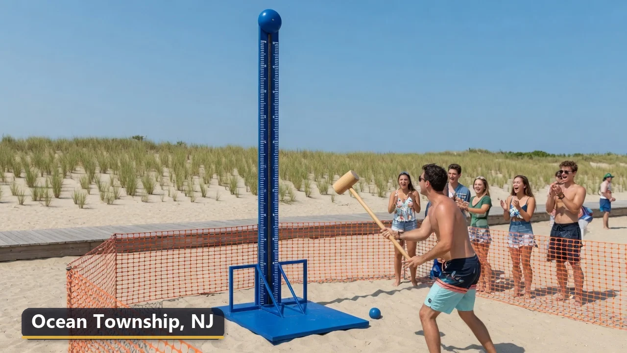 High striker carnival game rental in Ocean Township, New Jersey for field days, parties and events