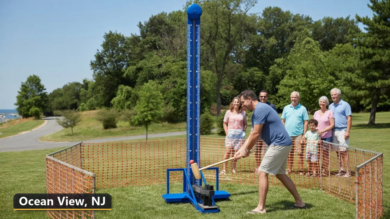 High striker carnival game rental in Ocean View, New Jersey for field days, parties and events
