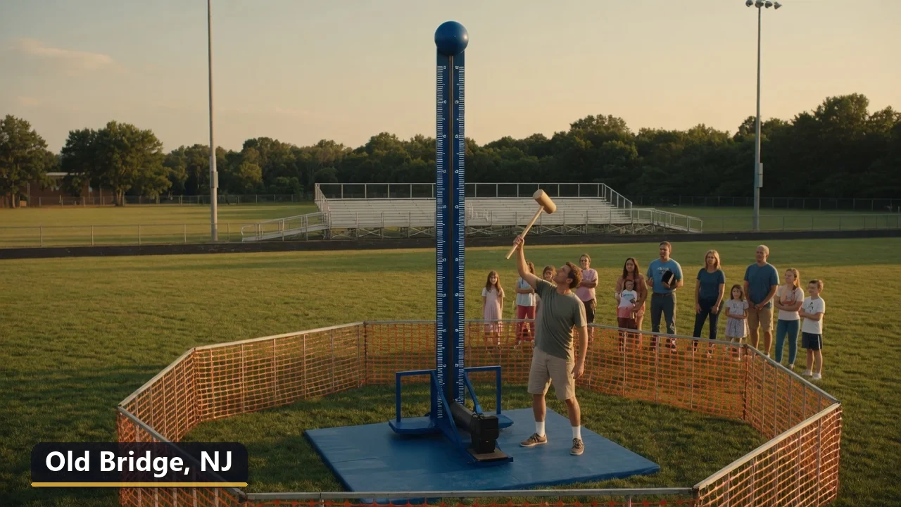 High striker carnival game rental in Old Bridge, New Jersey for field days, parties and events