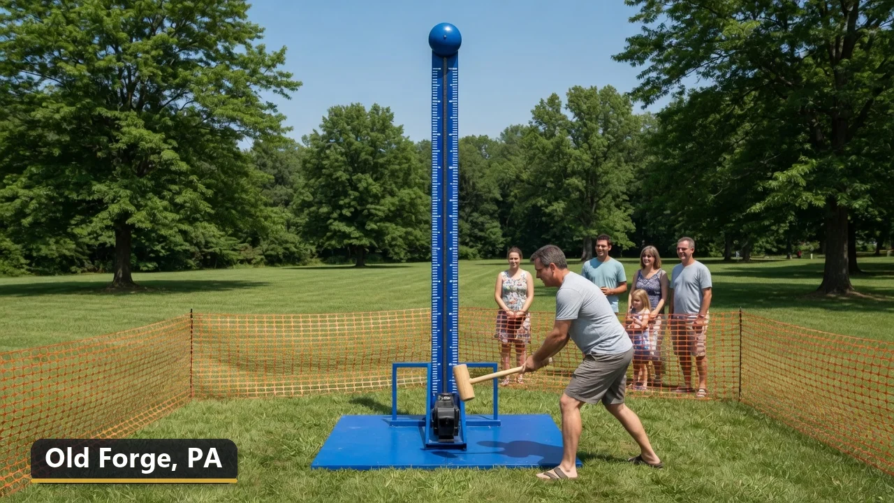 High striker carnival game rental in Old Forge, Pennsylvania for field days, parties and events