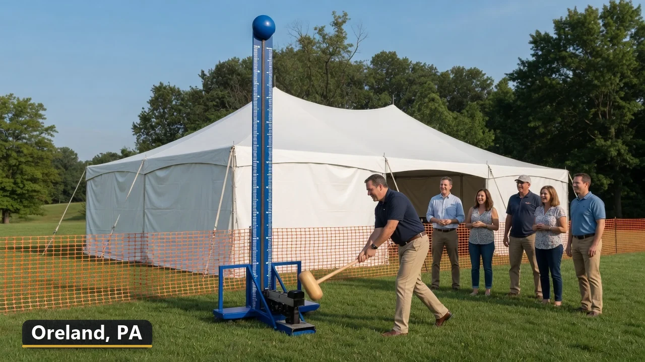 High striker carnival game rental in Oreland, Pennsylvania for field days, parties and events