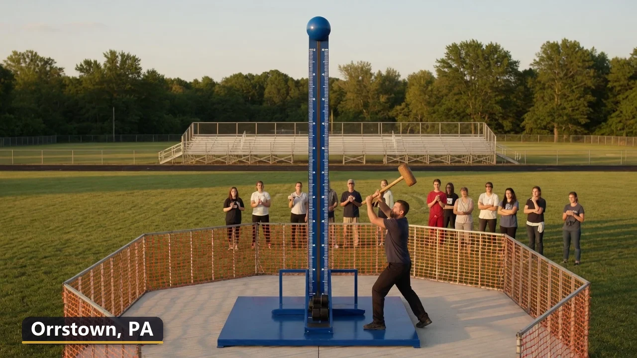 High striker carnival game rental in Orrstown, Pennsylvania for field days, parties and events