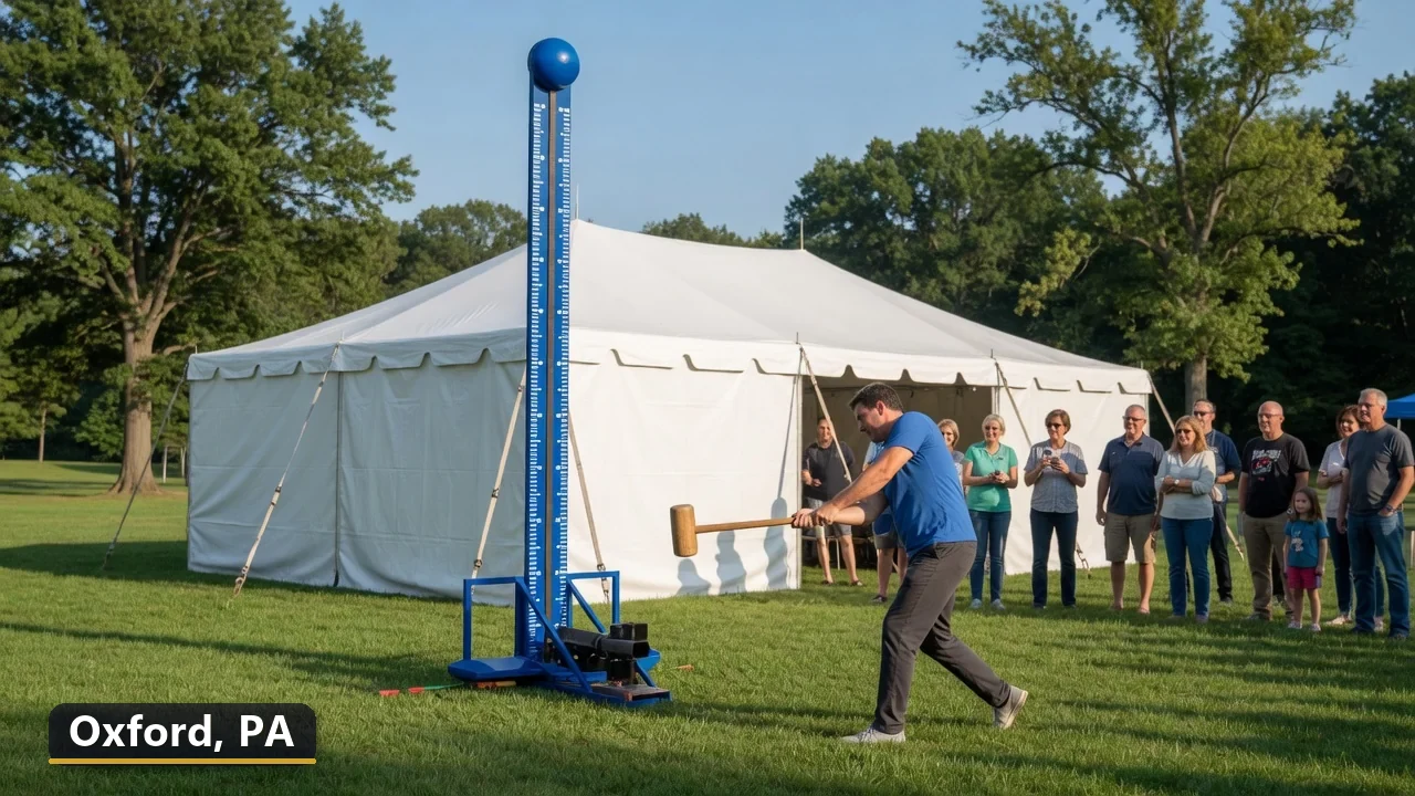 High striker carnival game rental in Oxford, Pennsylvania for field days, parties and events