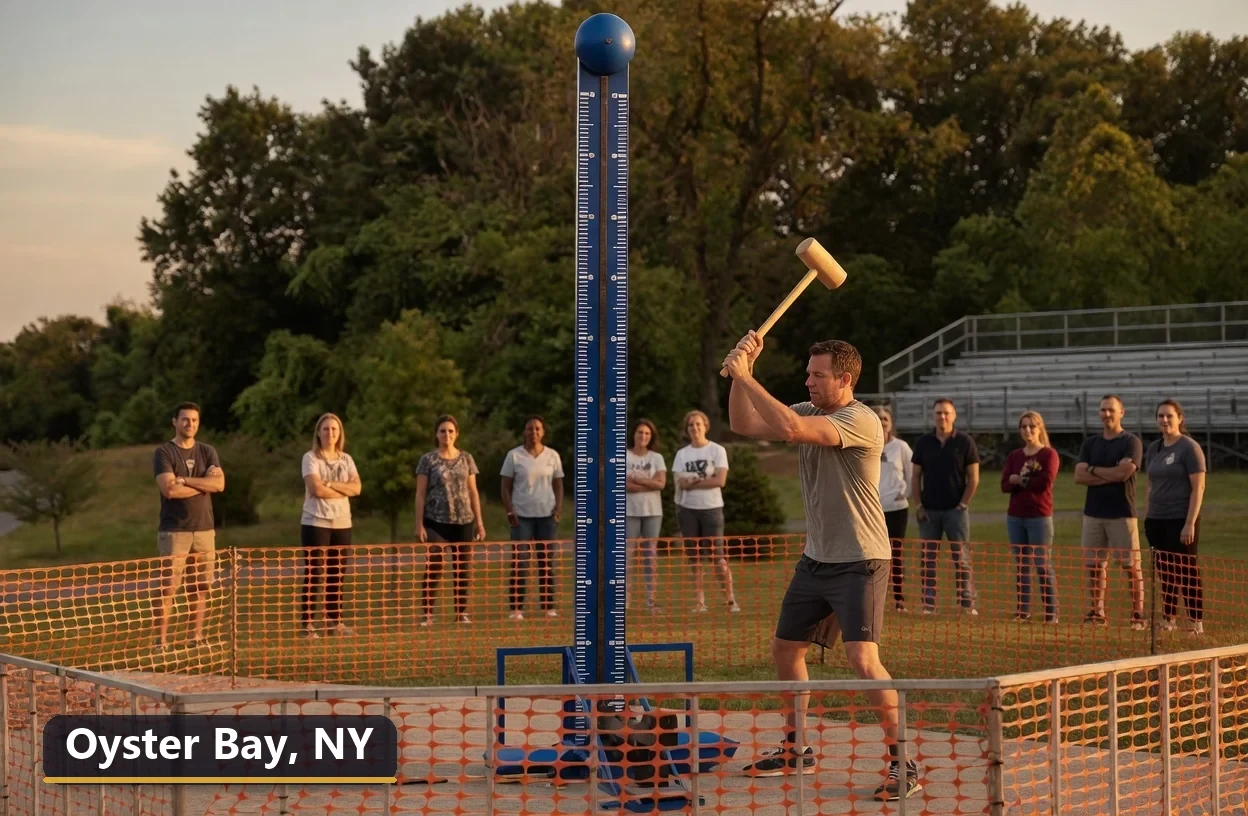 High striker carnival game rental in Oyster Bay, New York for field days, parties and events