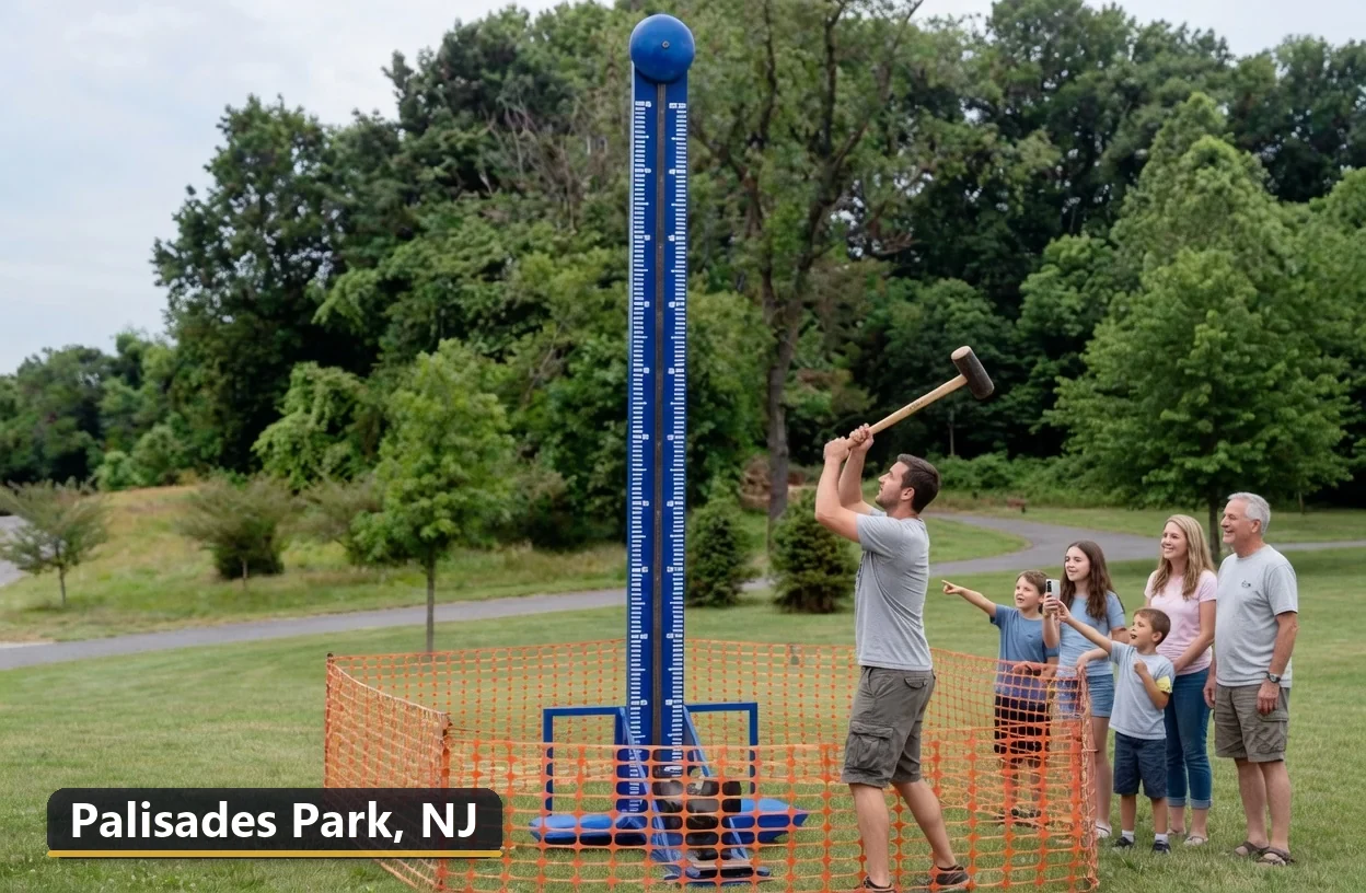 High striker carnival game rental in Palisades Park, New Jersey for field days, parties and events