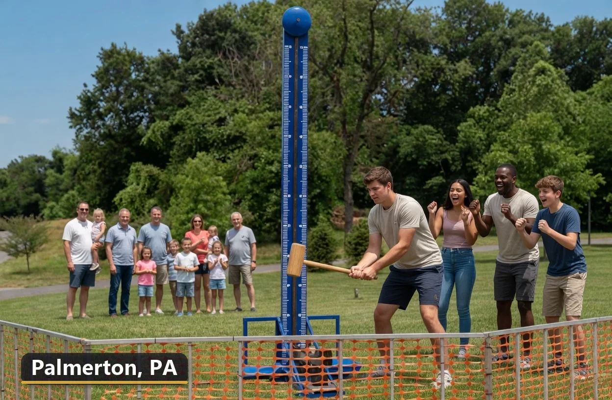 High striker carnival game rental in Palmerton, Pennsylvania for field days, parties and events