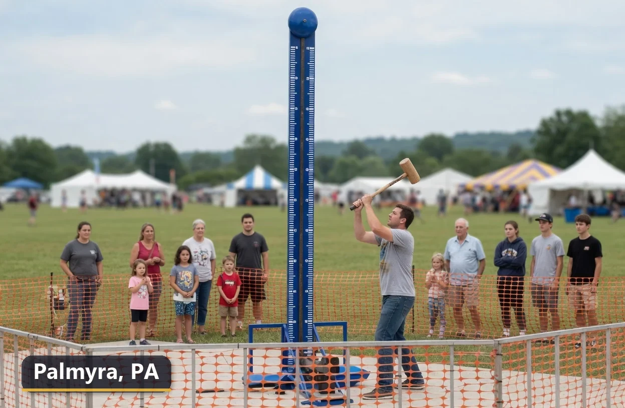 High striker carnival game rental in Palmyra, Pennsylvania for field days, parties and events