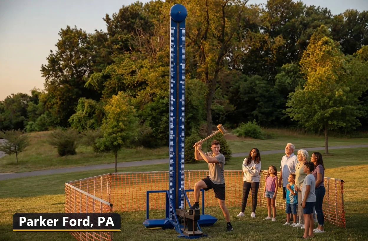 High striker carnival game rental in Parker Ford, Pennsylvania for field days, parties and events
