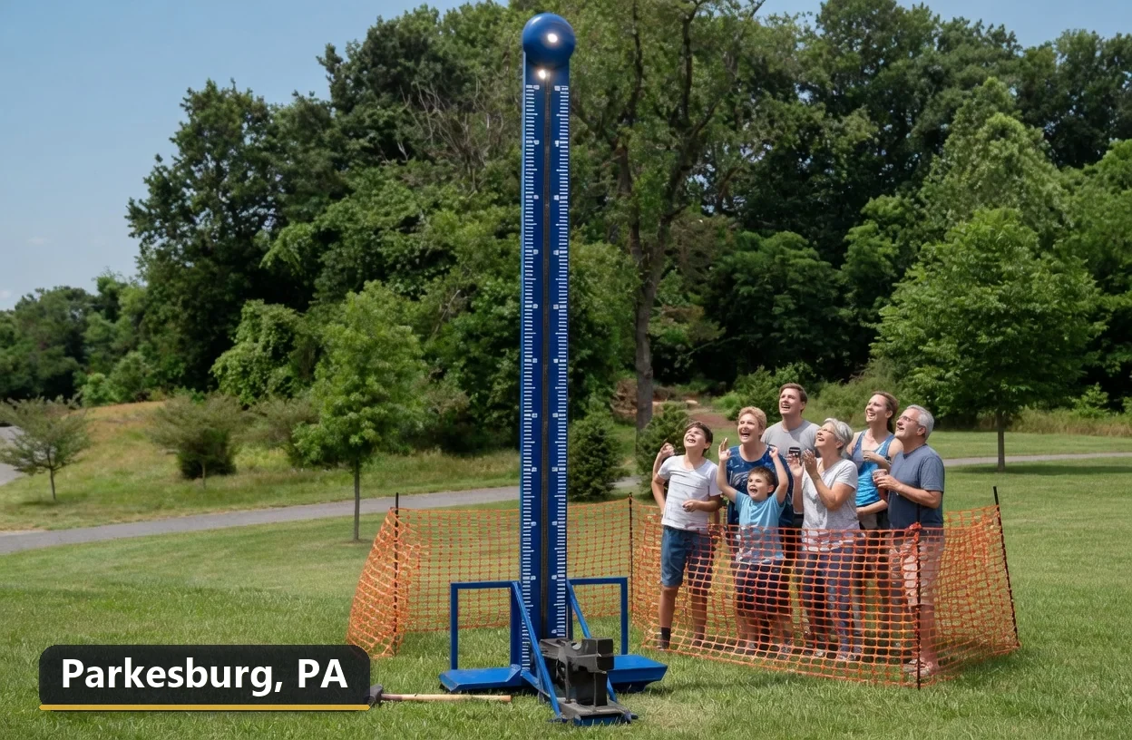 High striker carnival game rental in Parkesburg, Pennsylvania for field days, parties and events