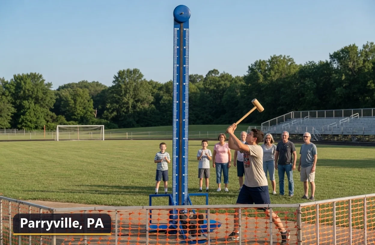 High striker carnival game rental in Parryville, Pennsylvania for field days, parties and events