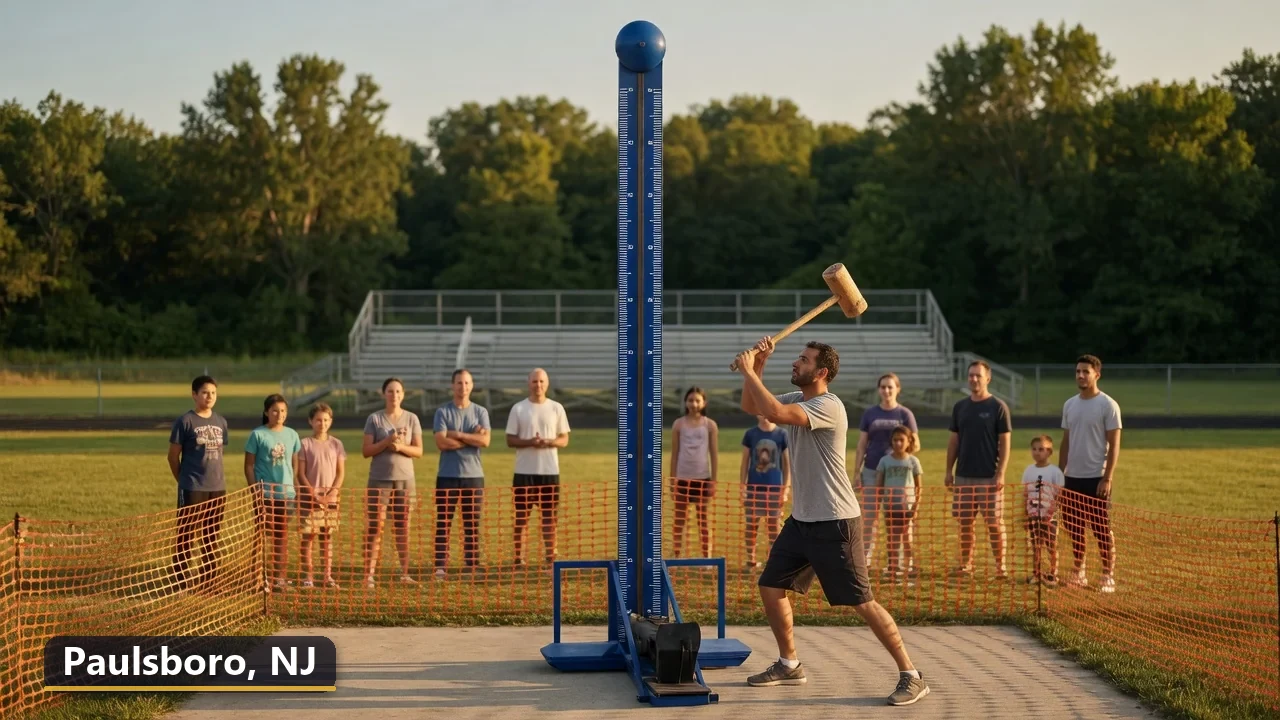 High striker carnival game rental in Paulsboro, New Jersey for field days, parties and events