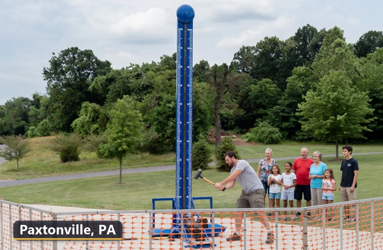 High striker carnival game rental in Paxtonville, Pennsylvania for field days, parties and events