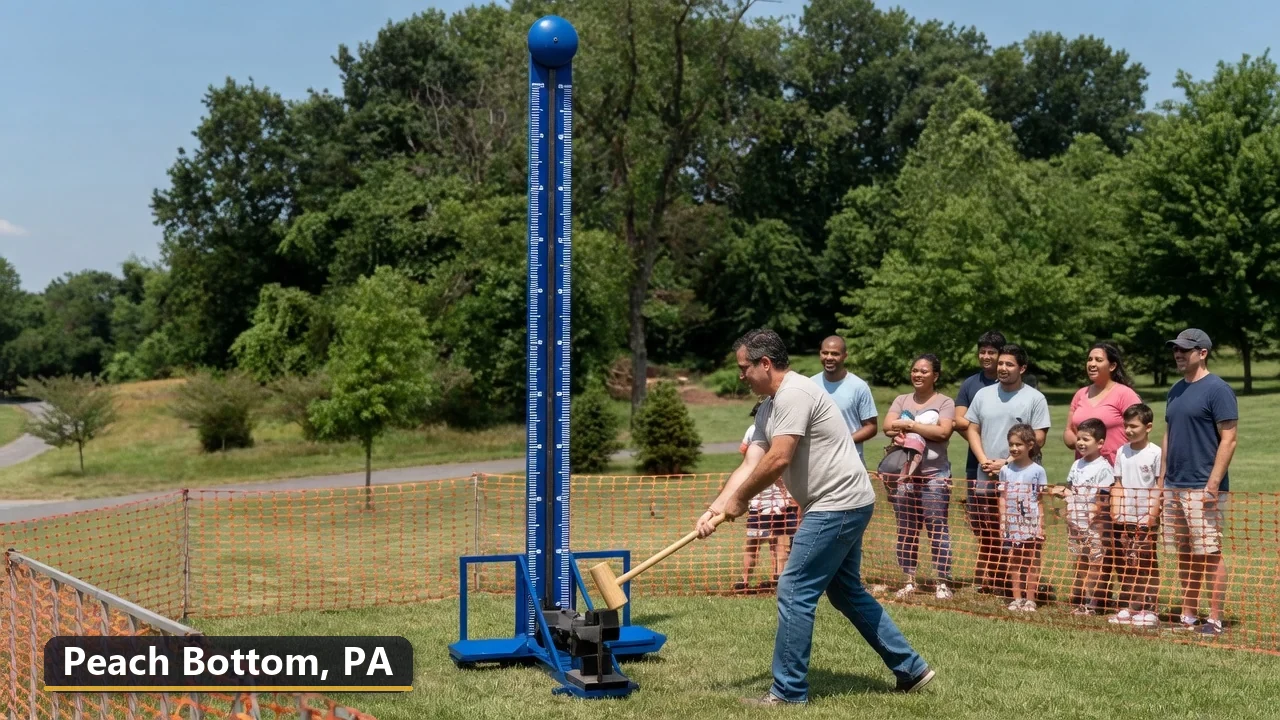 High striker carnival game rental in Peach Bottom, Pennsylvania for field days, parties and events
