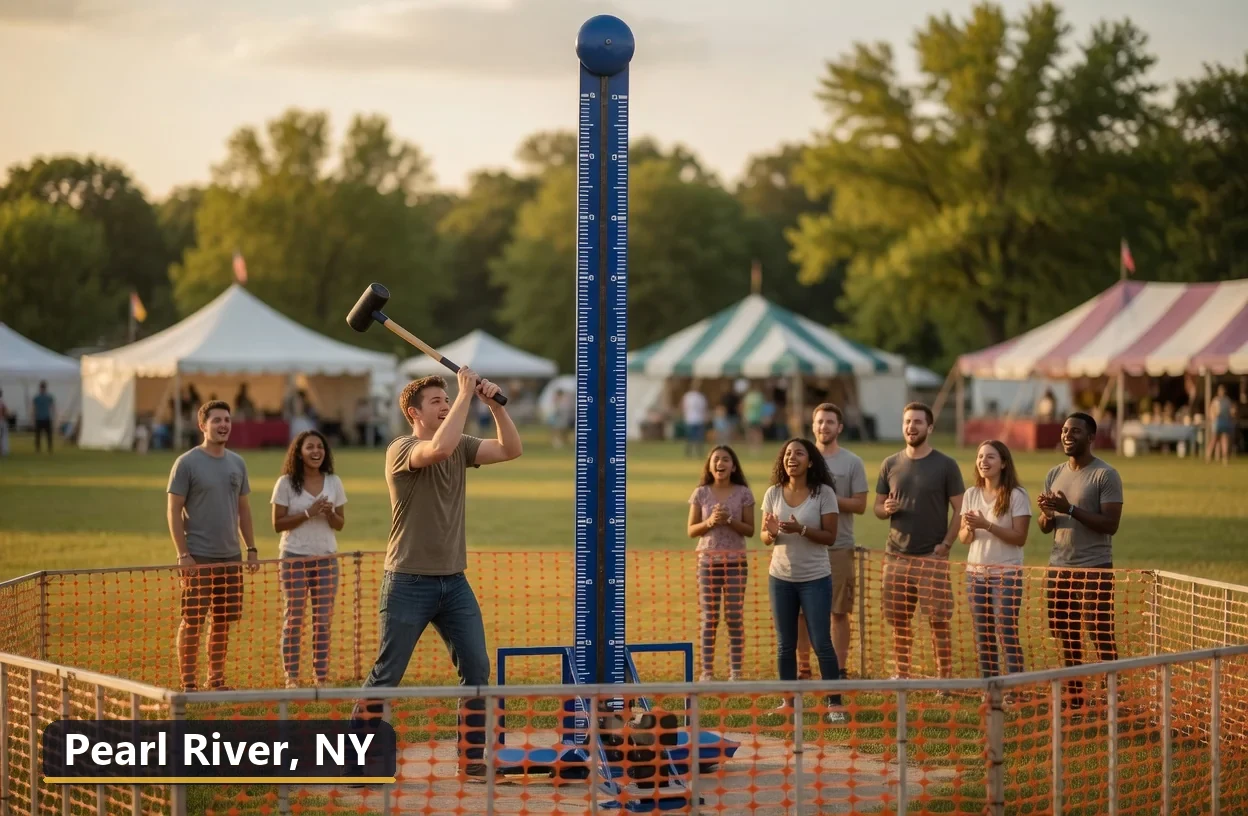 High striker carnival game rental in Pearl River, New York for field days, parties and events