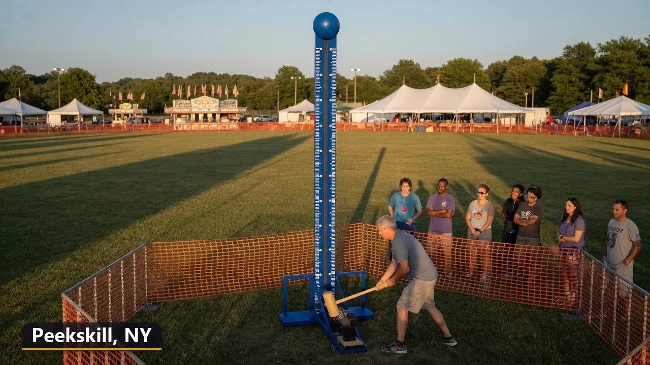 High striker carnival game rental in Peekskill, New York for field days, parties and events