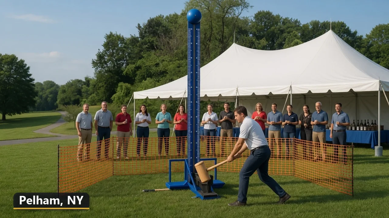 High striker carnival game rental in Pelham, New York for field days, parties and events