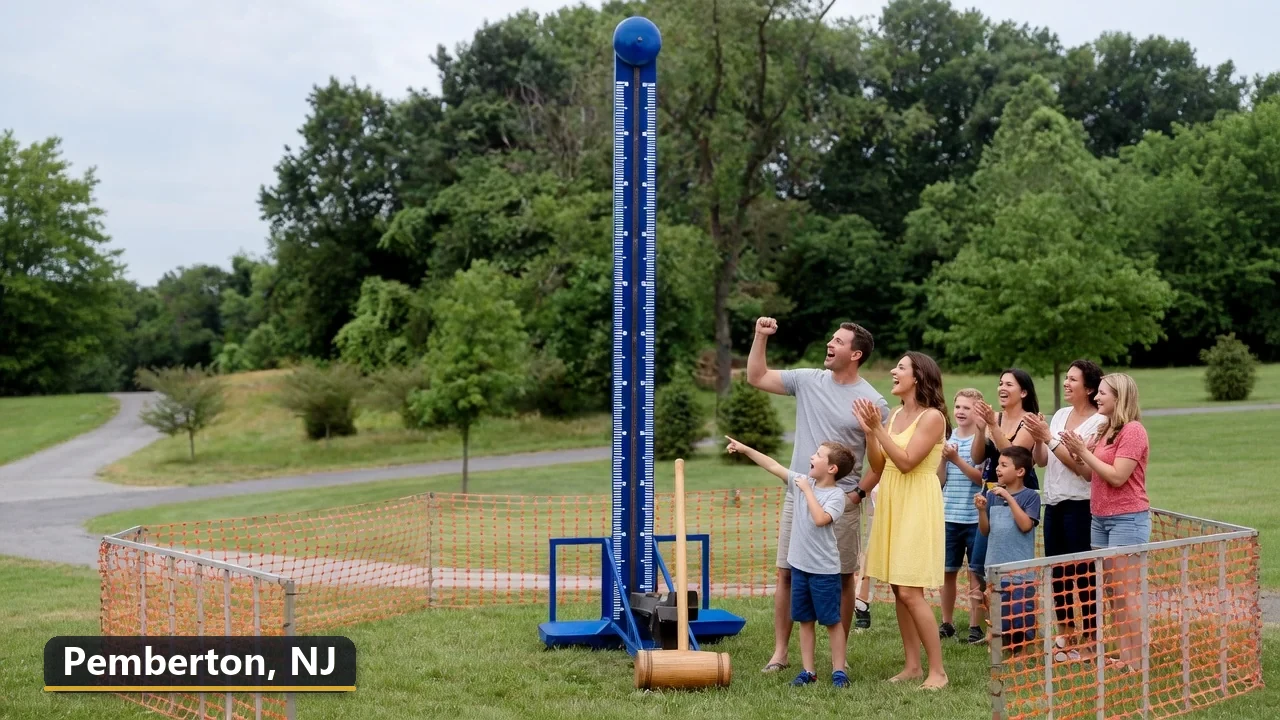 High striker carnival game rental in Pemberton, New Jersey for field days, parties and events