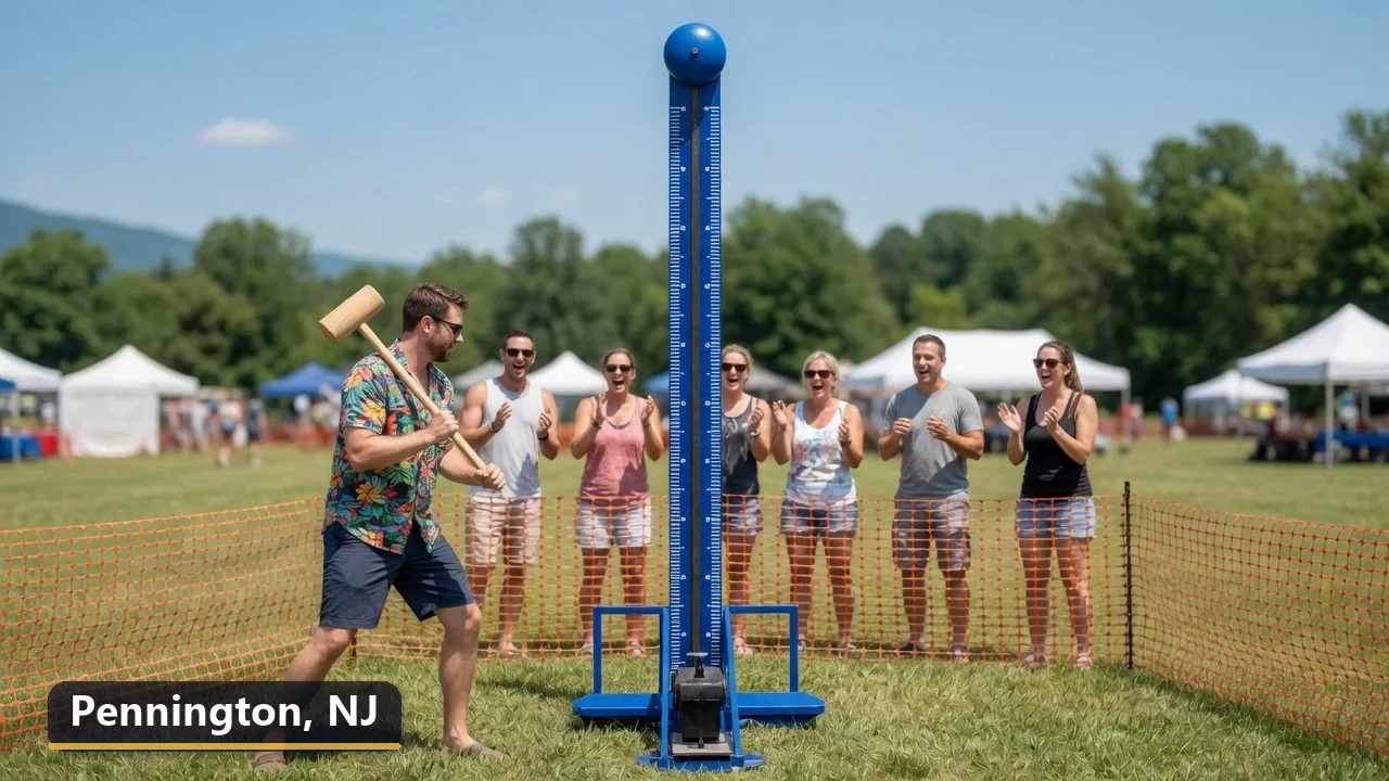 High striker carnival game rental in Pennington, New Jersey for field days, parties and events