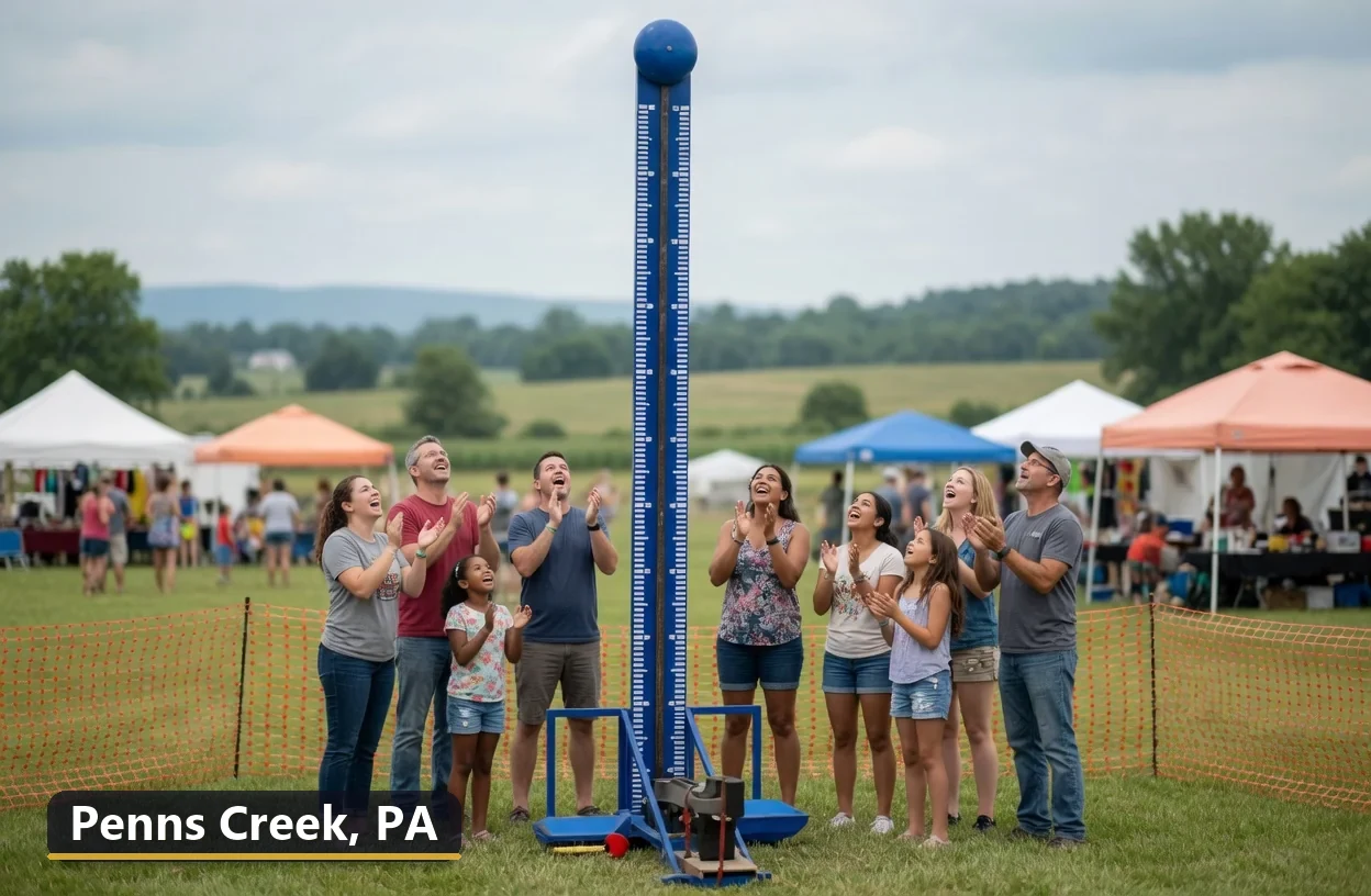High striker carnival game rental in Penns Creek, Pennsylvania for field days, parties and events