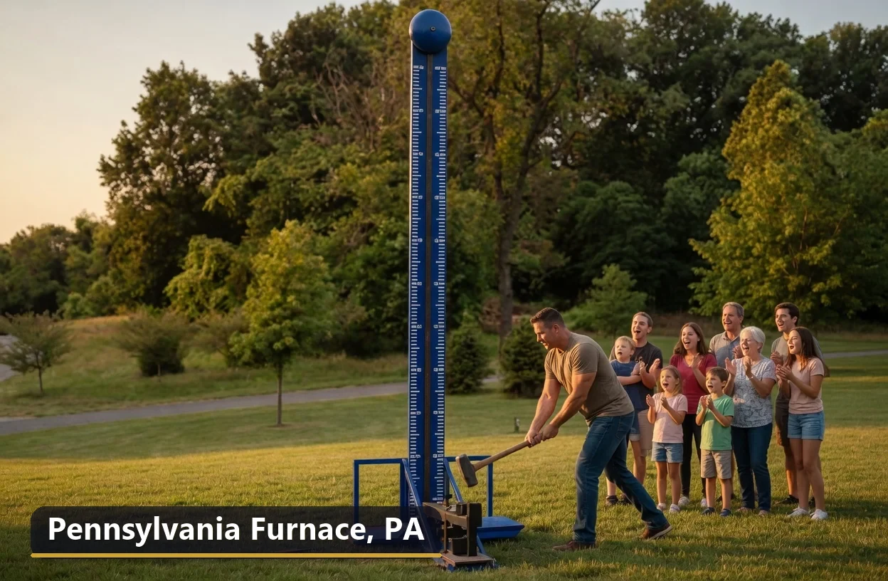 High striker carnival game rental in Pennsylvania Furnace, Pennsylvania for field days, parties and events