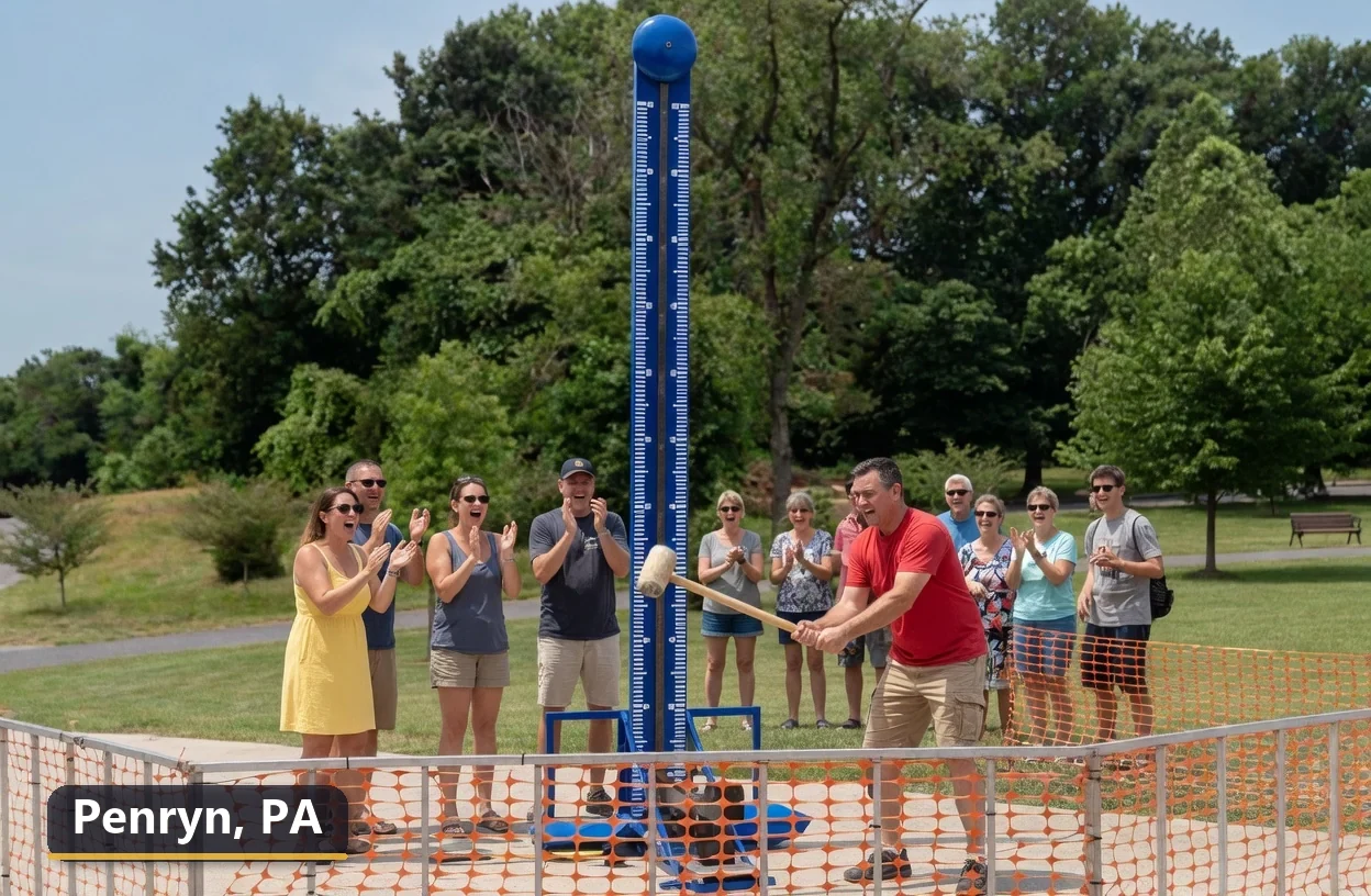 High striker carnival game rental in Penryn, Pennsylvania for field days, parties and events
