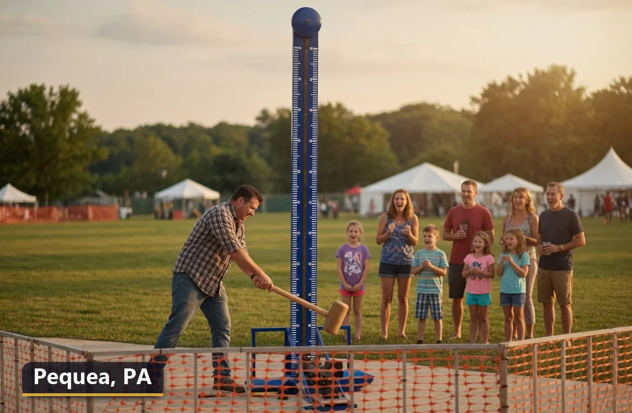High striker carnival game rental in Pequea, Pennsylvania for field days, parties and events