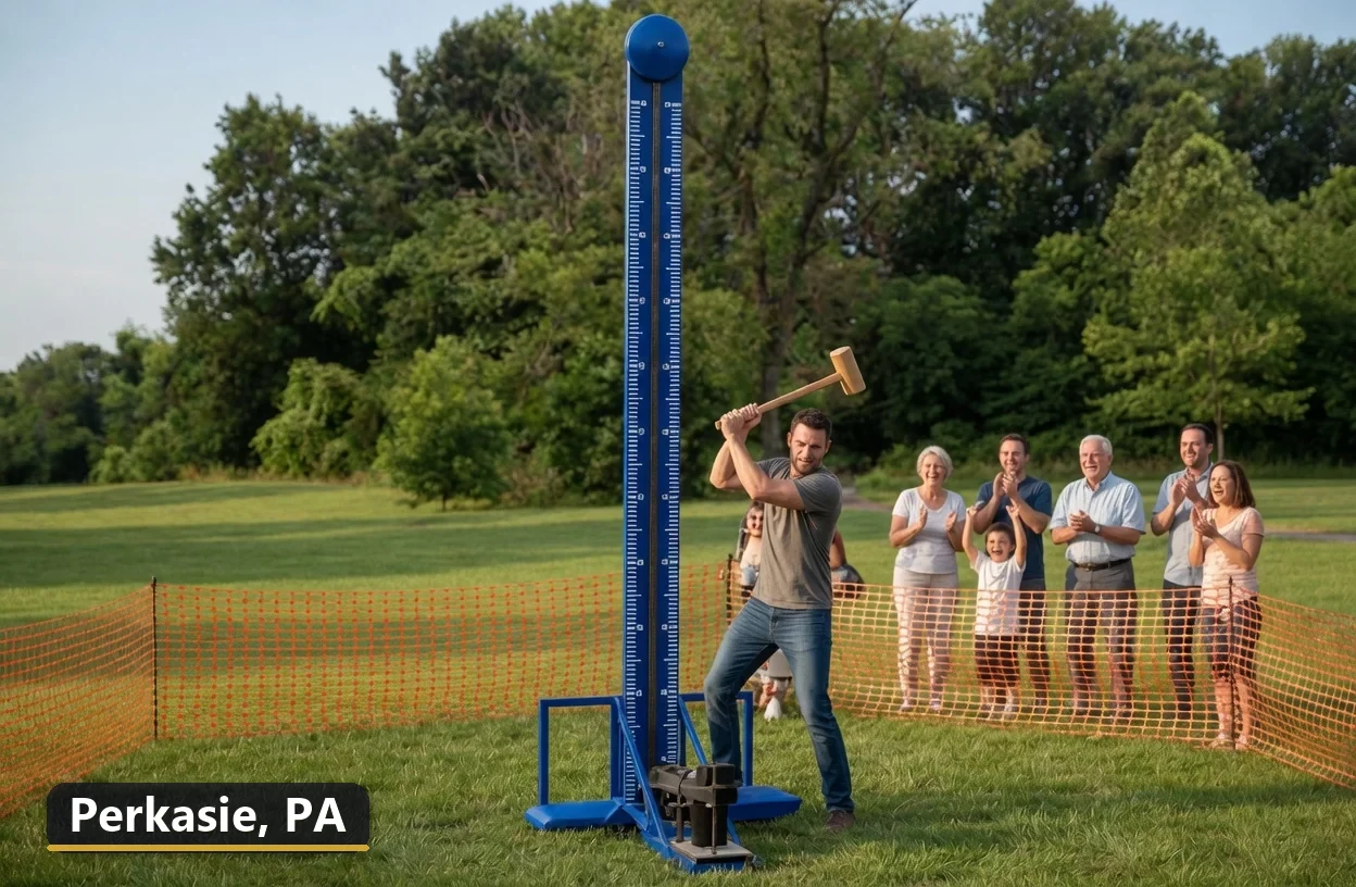 High striker carnival game rental in Perkasie, Pennsylvania for field days, parties and events