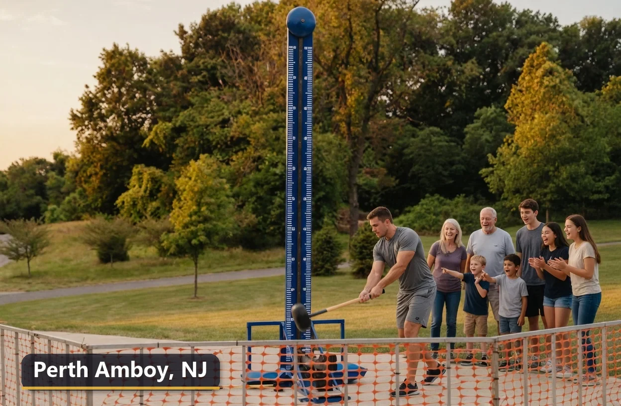 High striker carnival game rental in Perth Amboy, New Jersey for field days, parties and events