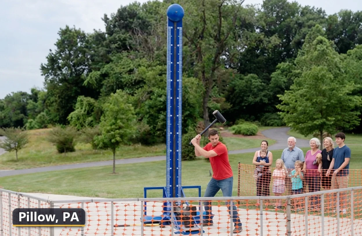 High striker carnival game rental in Pillow, Pennsylvania for field days, parties and events