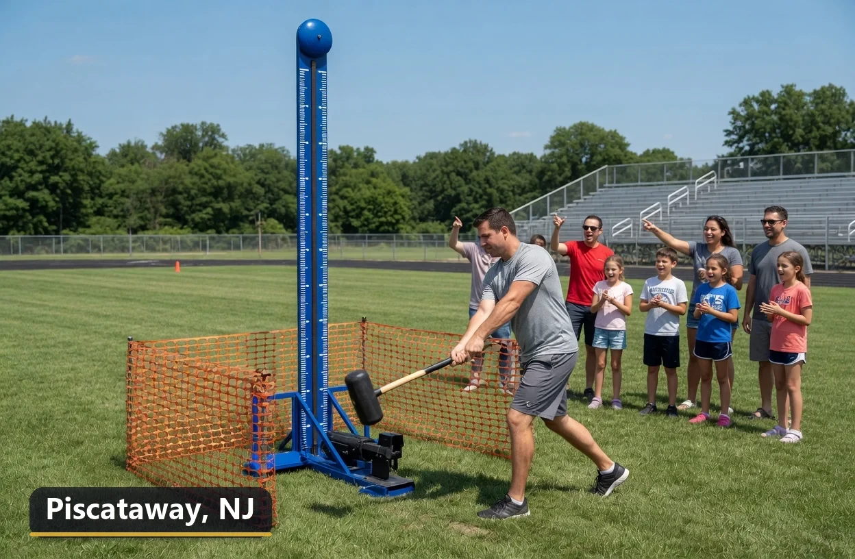 High striker carnival game rental in Piscataway, New Jersey for field days, parties and events