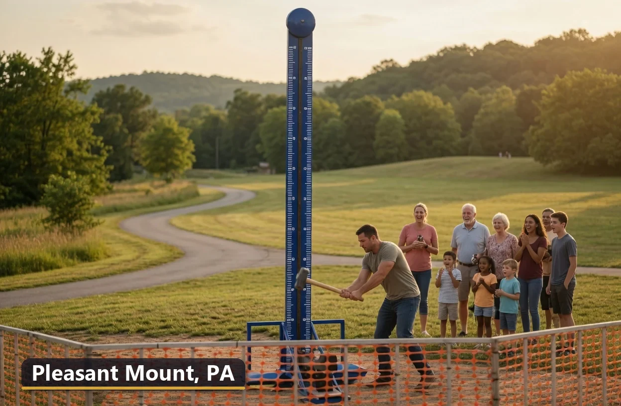 High striker carnival game rental in Pleasant Mount, Pennsylvania for field days, parties and events